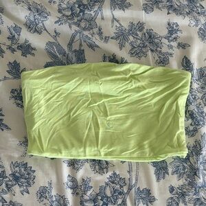 Free People Vibrant Green Tube Top